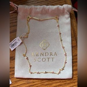 Kendra Scott Haven Gold Crystal Heart Strand Necklace